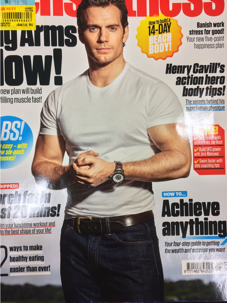 Henry Cavill's Watch In Men's Fitness Magazine | BestWatchBrandsHQ